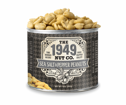 Case (12 cans) 1949 10 oz. can Salt & Pepper Peanuts